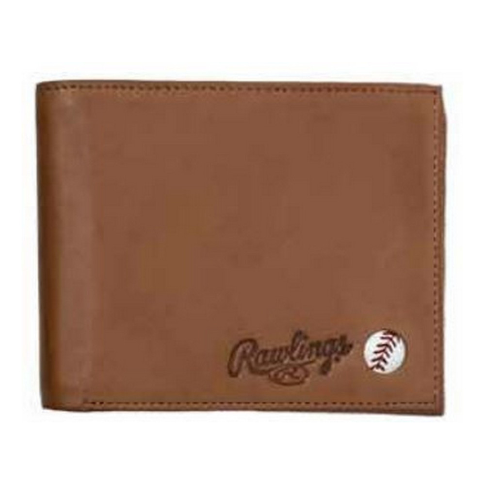 Rawlings Tan Stitch Bi-Fold Leather Wallet Rawlings Tan Stitch Bi-Fold Leather Wallet