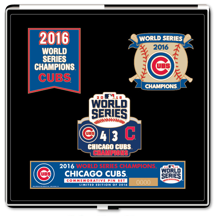 2016 Chicago Cubs World Series Champions Limited Edition Pin Set 2016 Chicago Cubs World Series Champions Limited Edition Pin Set