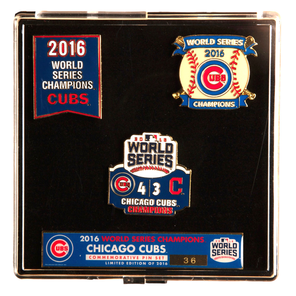 2016 Chicago Cubs World Series Champions Limited Edition Pin Set 2016 Chicago Cubs World Series Champions Limited Edition Pin Set