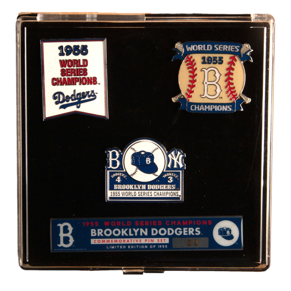 1955 Brooklyn Dodgers World Series Champions Limited Edition Pin Set
