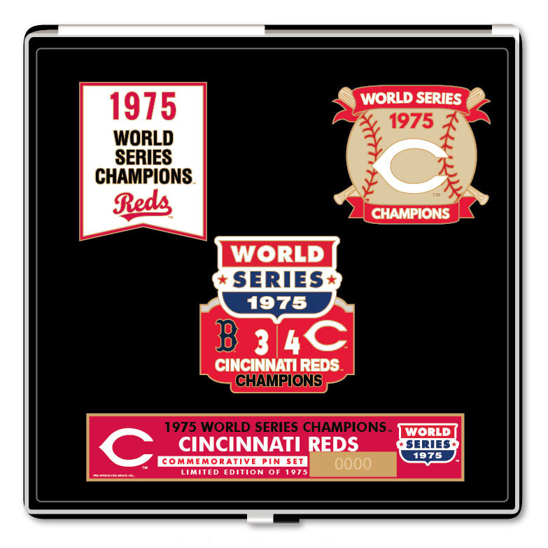 1975 Cincinnati Reds World Series Champions Limited Edition Pin Set 1975 Cincinnati Reds World Series Champions Limited Edition Pin Set