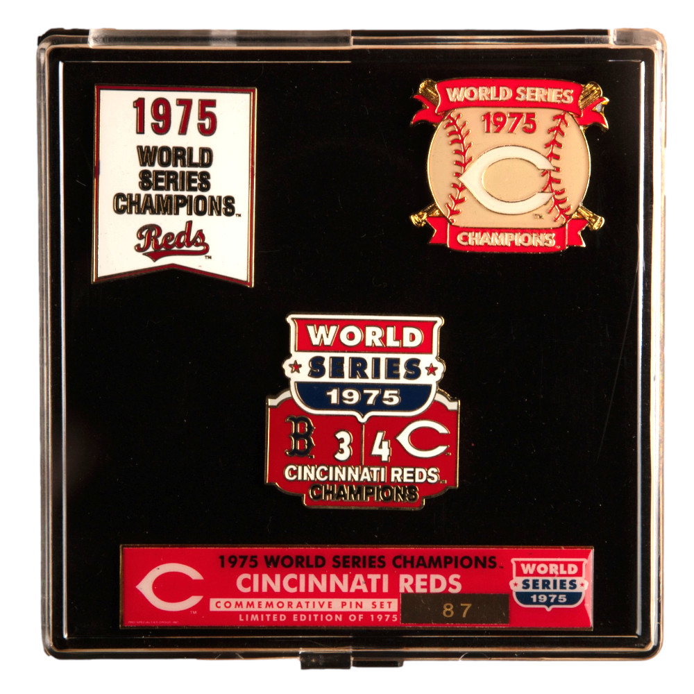 1975 Cincinnati Reds World Series Champions Limited Edition Pin Set 1975 Cincinnati Reds World Series Champions Limited Edition Pin Set