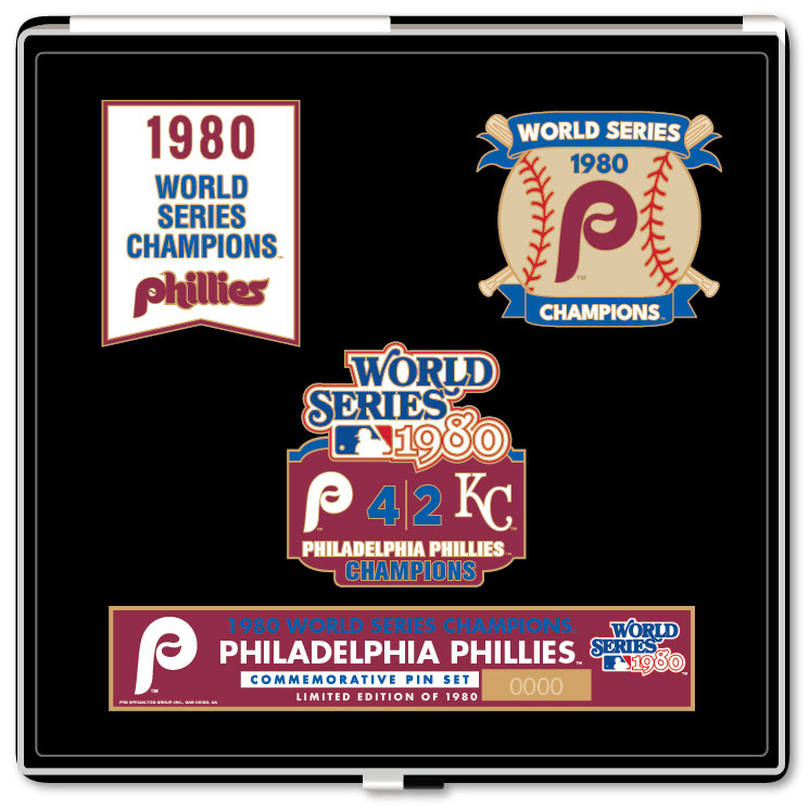1980 Philadelphia Phillies World Series Champions Limited Edition Pin Set 1980 Philadelphia Phillies World Series Champions Limited Edition Pin Set