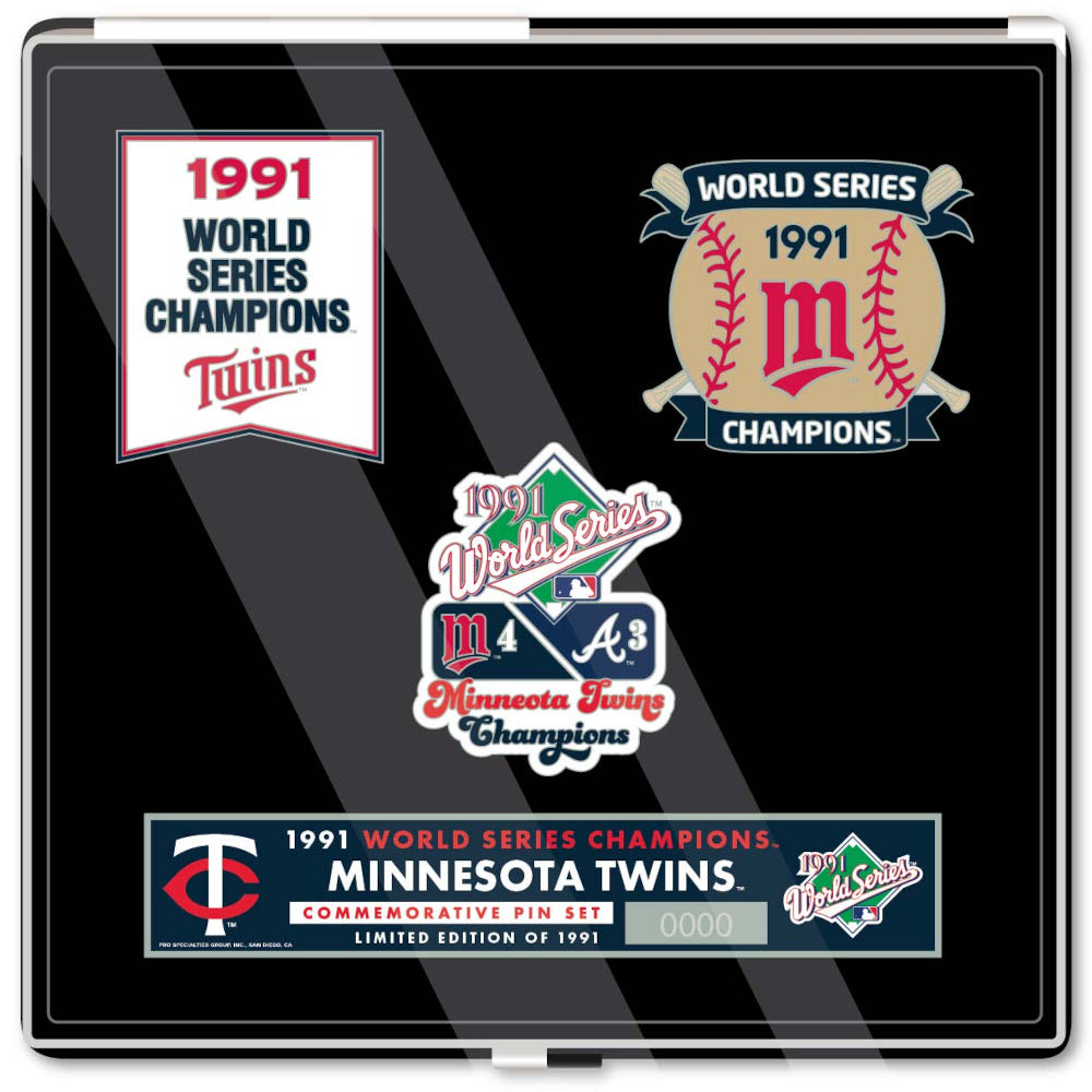 1991 Minnesota Twins World Series Champions Limited Edition Pin Set 1991 Minnesota Twins World Series Champions Limited Edition Pin Set