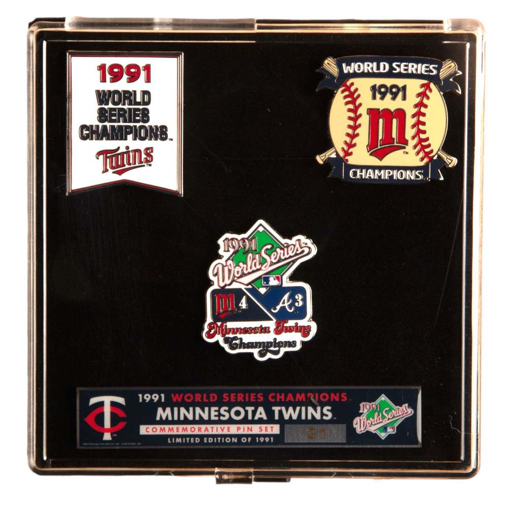 1991 Minnesota Twins World Series Champions Limited Edition Pin Set 1991 Minnesota Twins World Series Champions Limited Edition Pin Set