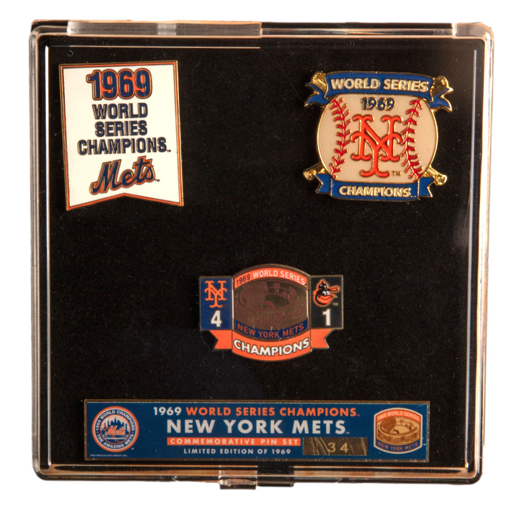 1969 New York Mets World Series Champions Limited Edition Pin Set