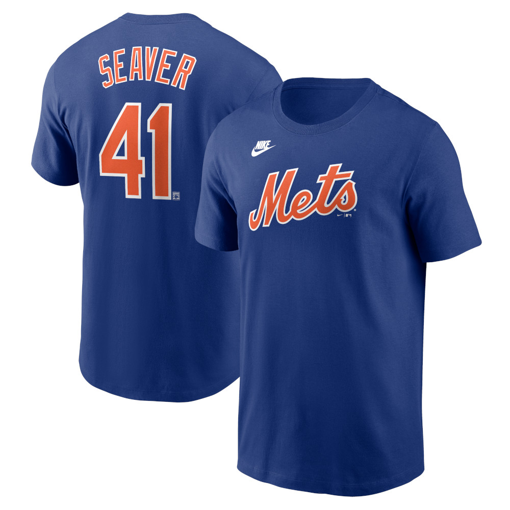 Men’s Nike Tom Seaver New York Mets Cooperstown Collection Name & Number Royal T-Shirt (2024) Men’s Nike Tom Seaver New York Mets Cooperstown Collection Name & Number Royal T-Shirt (2024)