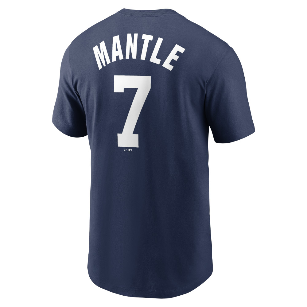 Men’s Nike Mickey Mantle New York Yankees Cooperstown Collection Name & Number Navy T-Shirt (2024) Men’s Nike Mickey Mantle New York Yankees Cooperstown Collection Name & Number Navy T-Shirt (2024)