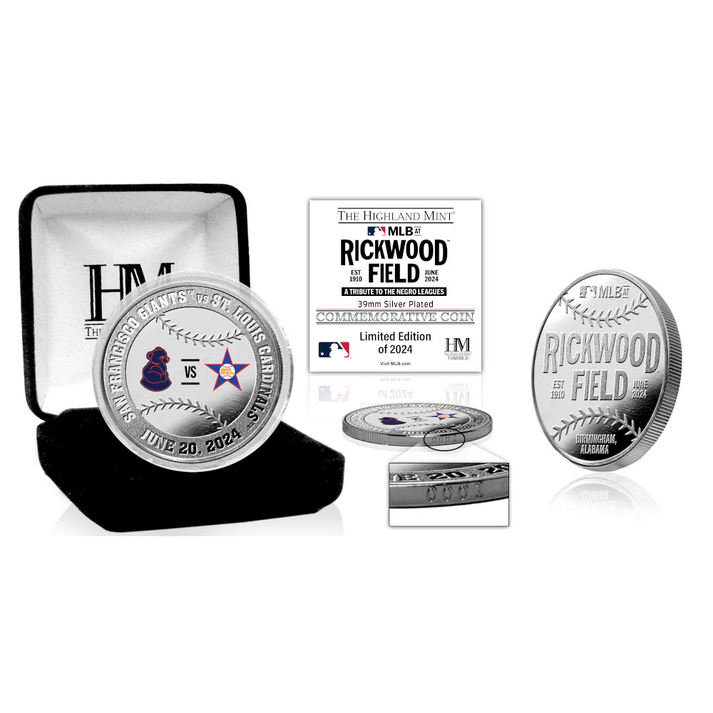 Giants vs Cardinals Game at Rickwood Field 2024 Silver Plated Mint Coin Ltd Ed of 2,024 Giants vs Cardinals Game at Rickwood Field 2024 Silver Plated Mint Coin Ltd Ed of 2,024