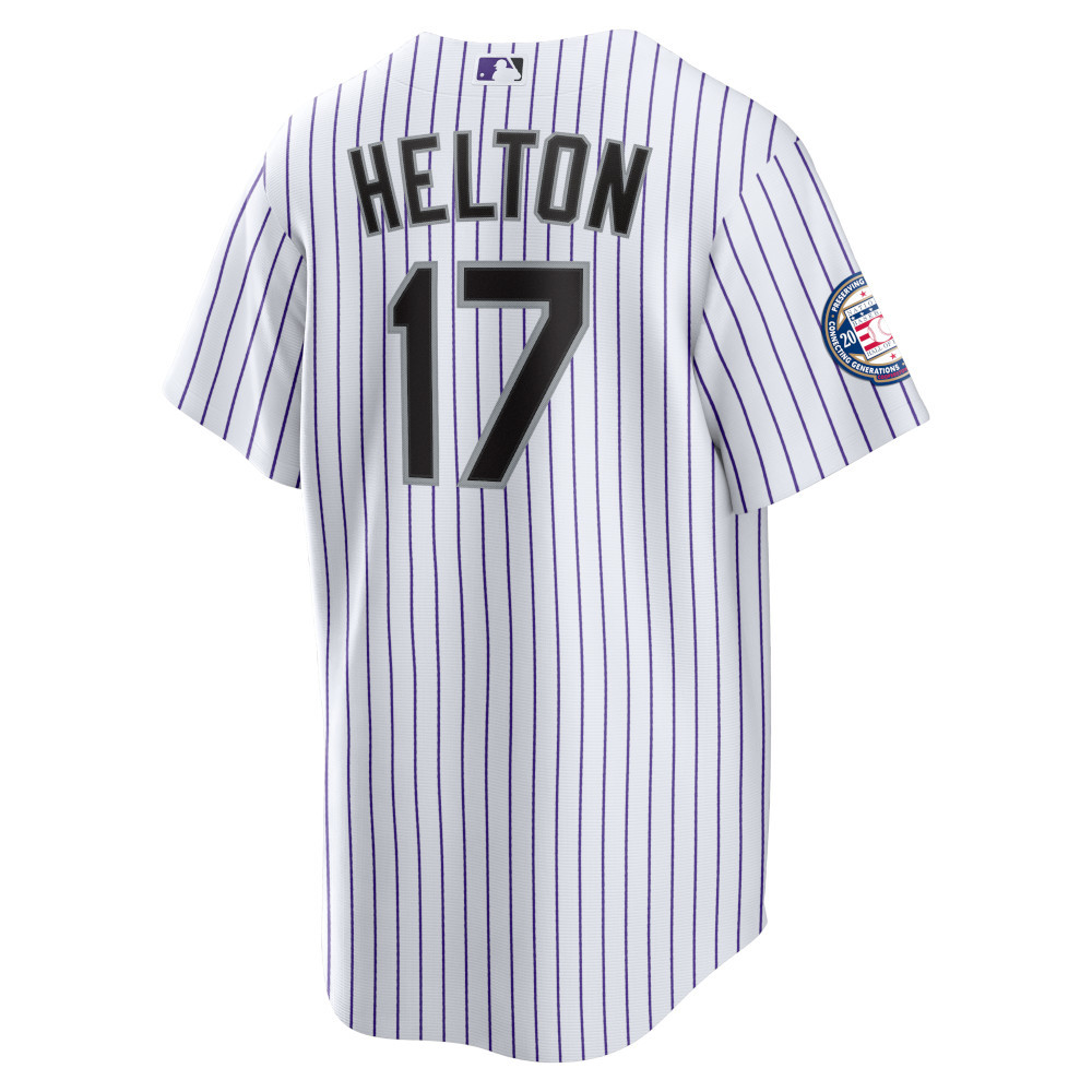 Men’s Nike Todd Helton Hall of Fame 2024 Induction Official Replica Colorado Rockies Home Jersey