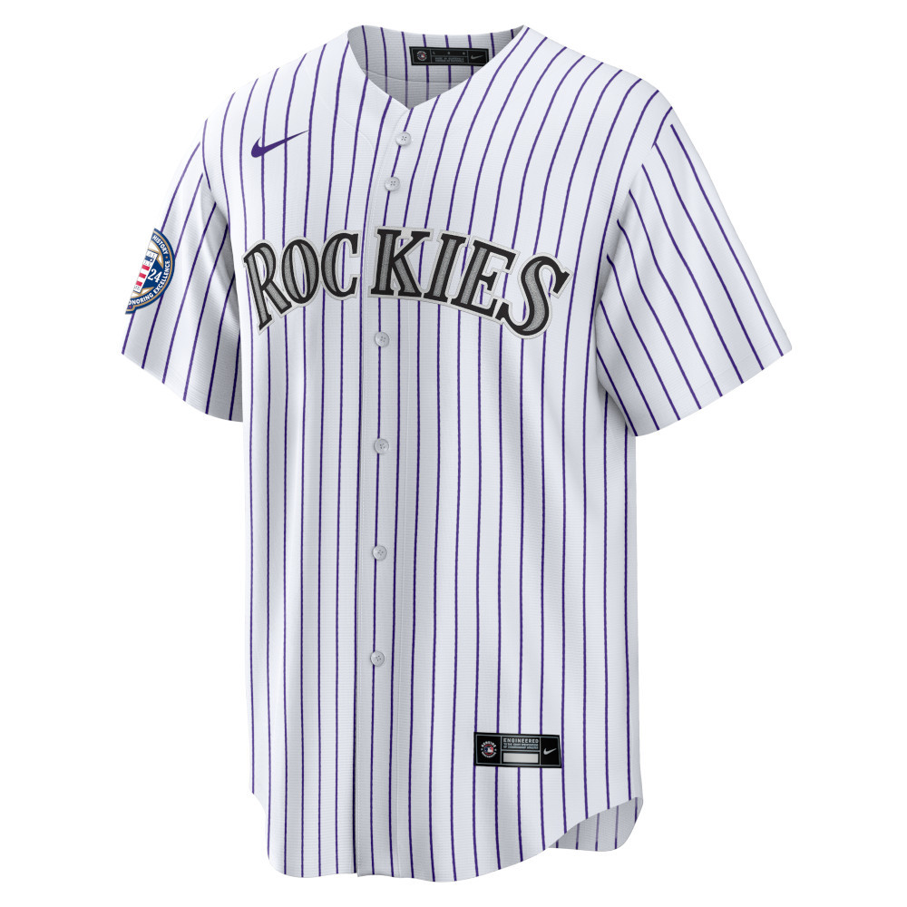 Men’s Nike Todd Helton Hall of Fame 2024 Induction Official Replica Colorado Rockies Home Jersey
