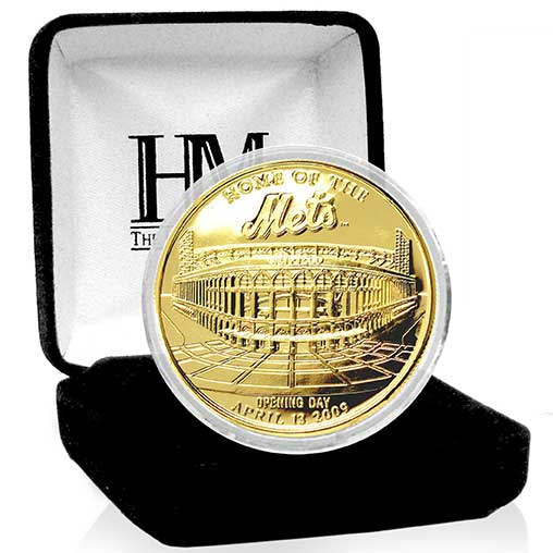 Citi Field 24kt Gold Flash Plated Limited Edition Mint Coin Citi Field 24kt Gold Flash Plated Limited Edition Mint Coin