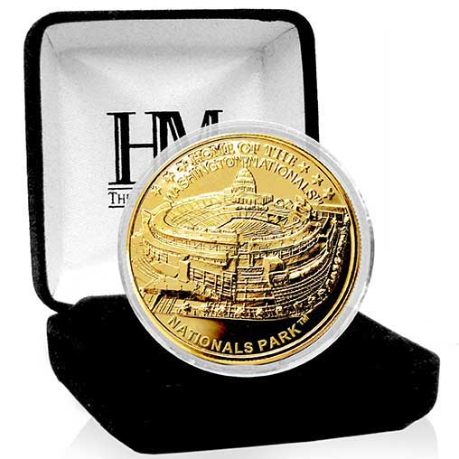 Nationals Park 24kt Gold Flash Plated Limited Edition Mint Coin