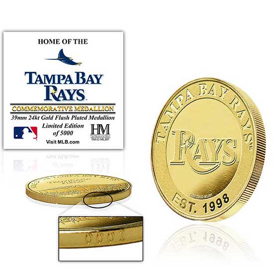 Tropicana Field 24kt Gold Flash Plated Limited Edition Mint Coin Tropicana Field 24kt Gold Flash Plated Limited Edition Mint Coin