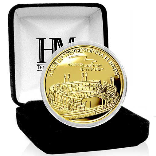 Great American Ball Park 24kt Gold Flash Plated Limited Edition Mint Coin