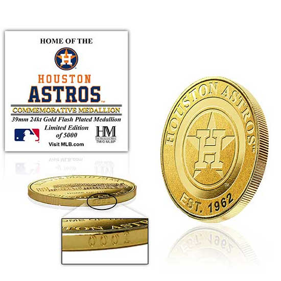 Minute Maid Park 24kt Gold Flash Plated Limited Edition Mint Coin Minute Maid Park 24kt Gold Flash Plated Limited Edition Mint Coin