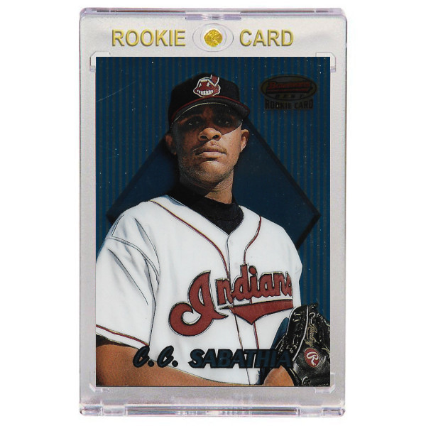 CC Sabathia Cleveland Indians 1999 Bowman's Best # 17 Rookie Card CC Sabathia Cleveland Indians 1999 Bowman's Best # 17 Rookie Card