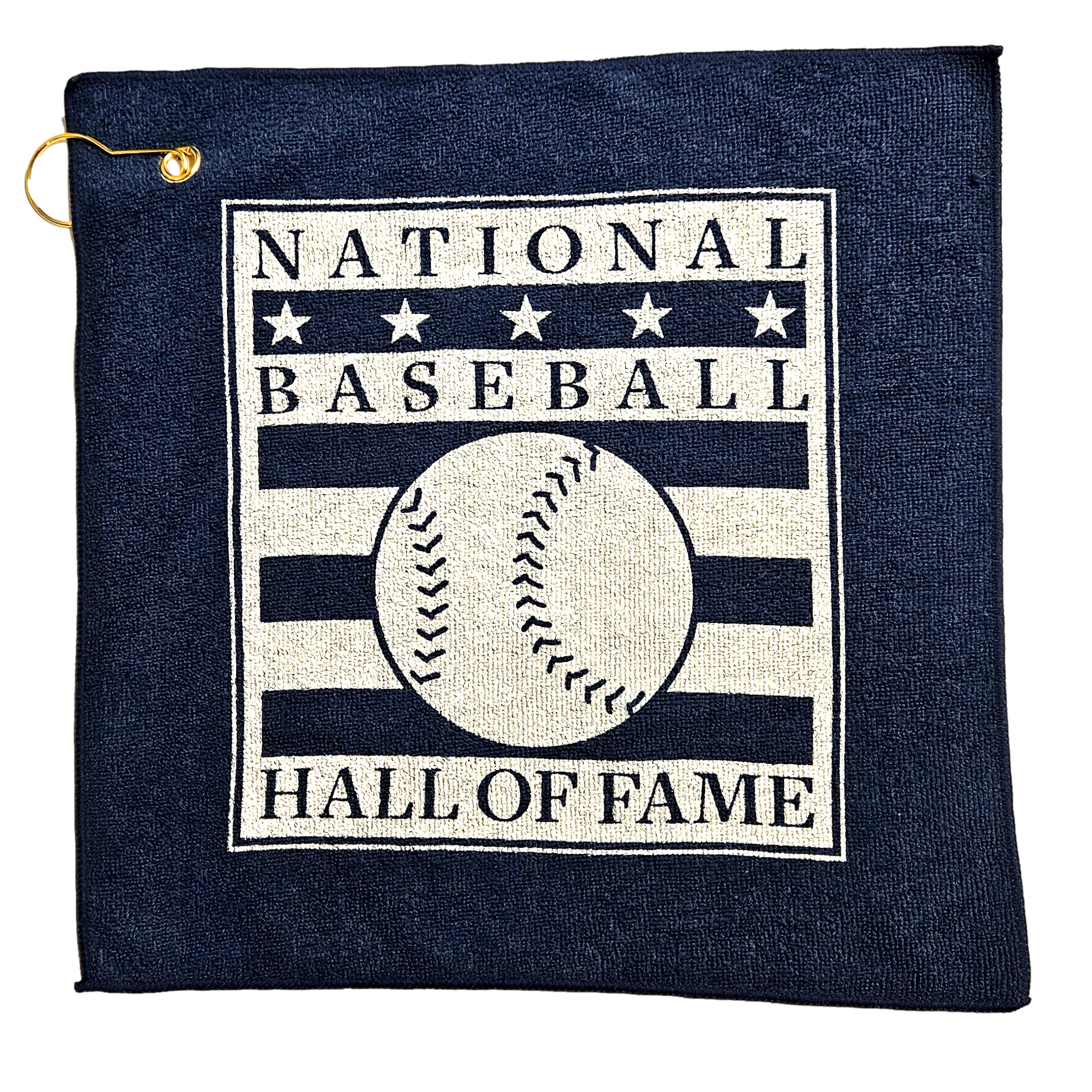 Baseball Hall of Fame Logo 15 x 15 Golf Hand Towel