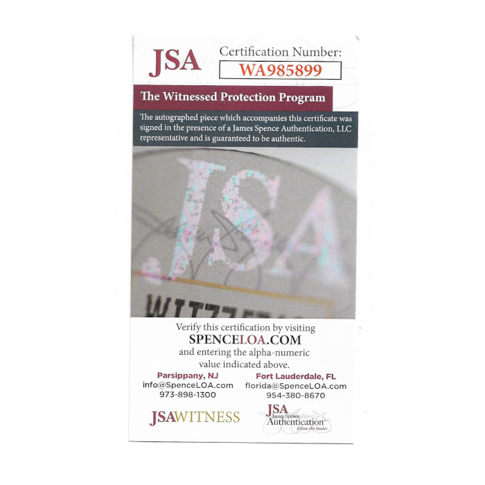 George Brett Autographed Hall of Fame Logo Baseball with HOF 99 Inscription (JSA-99)