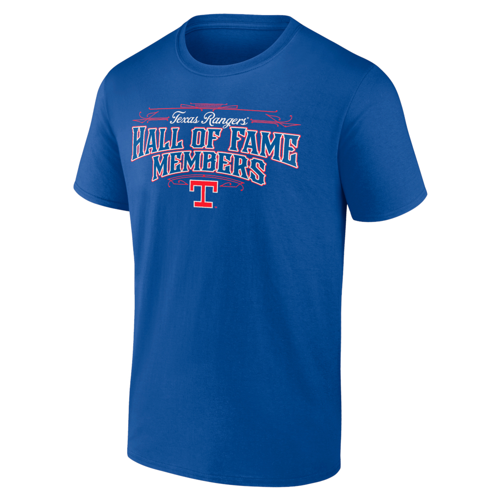 Men’s Texas Rangers Royal Hall of Famer Roster T-Shirt Men’s Texas Rangers Royal Hall of Famer Roster T-Shirt