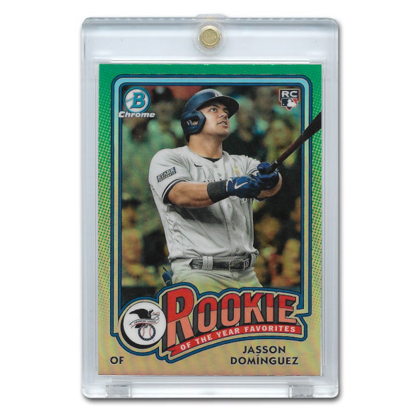 Jasson Dominguez New York Yankees 2024 Bowman Chrome Rookie of the Year Favorite # 6 Rookie Card Jasson Dominguez New York Yankees 2024 Bowman Chrome Rookie of the Year Favorite # 6 Rookie Card