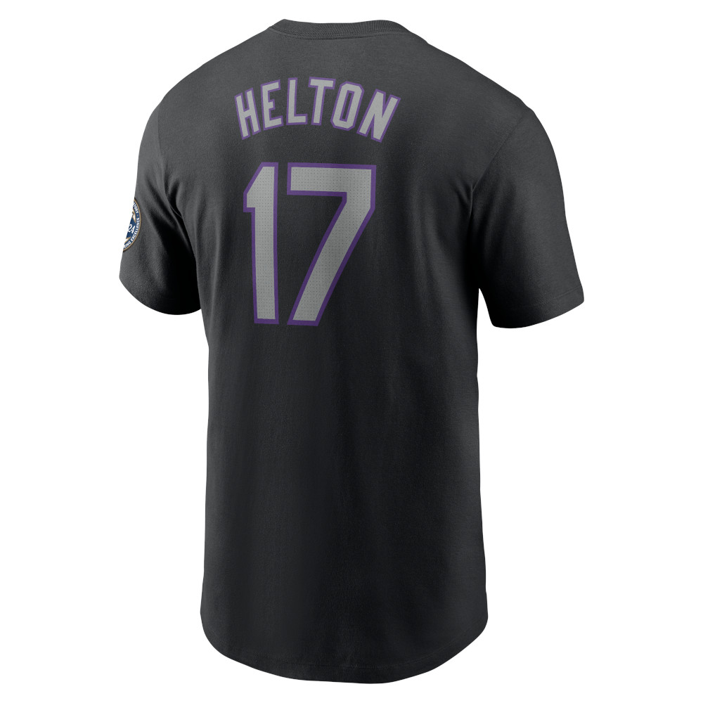 Men’s Nike Todd Helton Colorado Rockies Baseball Hall of Fame 2024 Induction Name & Number T-Shirt