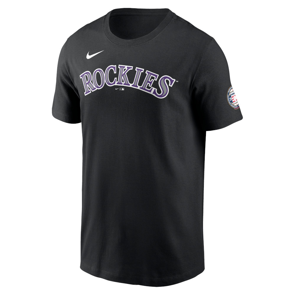 Men’s Nike Todd Helton Colorado Rockies Baseball Hall of Fame 2024 Induction Name & Number T-Shirt