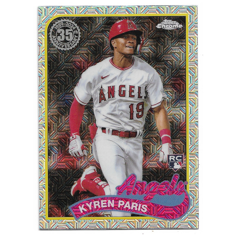 Kyren Paris 2024 Topps Series 2 35th 1989 Silver Pack Chrome # 38 Rookie Card