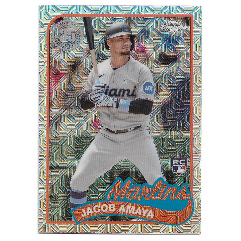 Jacob Amaya 2024 Topps Series 2 35th 1989 Silver Pack Chrome # 99 Rookie Card Jacob Amaya 2024 Topps Series 2 35th 1989 Silver Pack Chrome # 99 Rookie Card