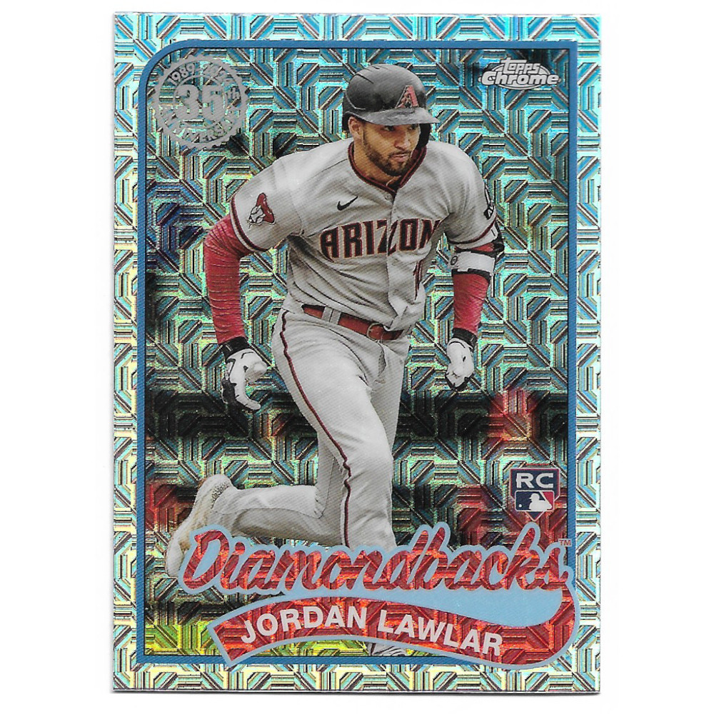 Jordan Lawlar 2024 Topps Series 2 35th 1989 Silver Pack Chrome # 78 Rookie Card