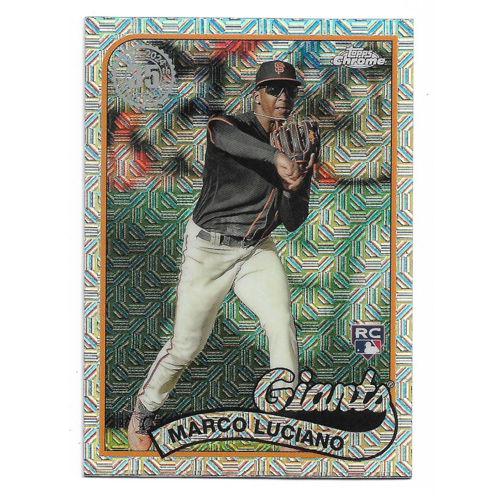 Marco Luciano 2024 Topps Series 2 35th 1989 Silver Pack Chrome # 81 Rookie Card Marco Luciano 2024 Topps Series 2 35th 1989 Silver Pack Chrome # 81 Rookie Card