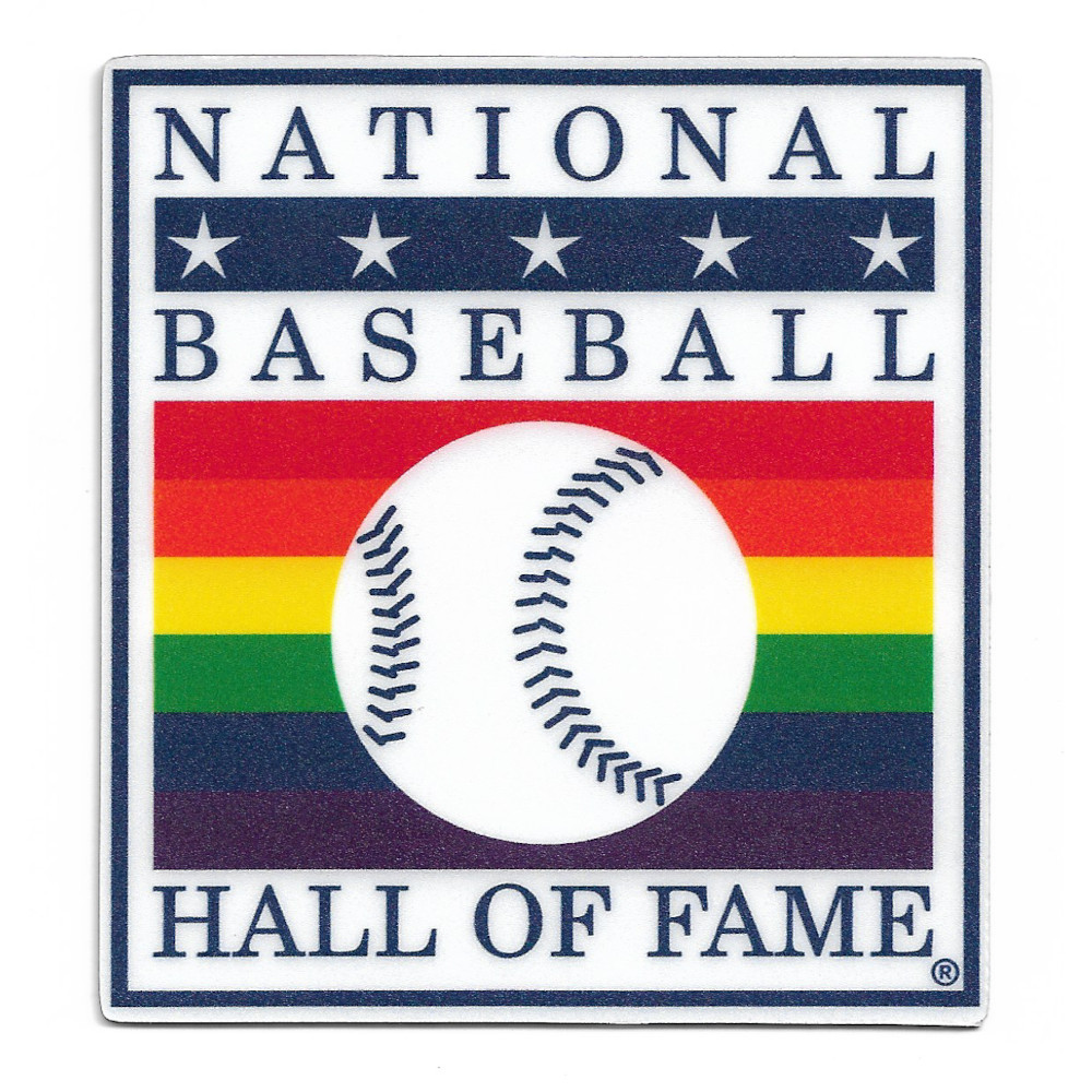 Baseball Hall of Fame Pride Square Magnet