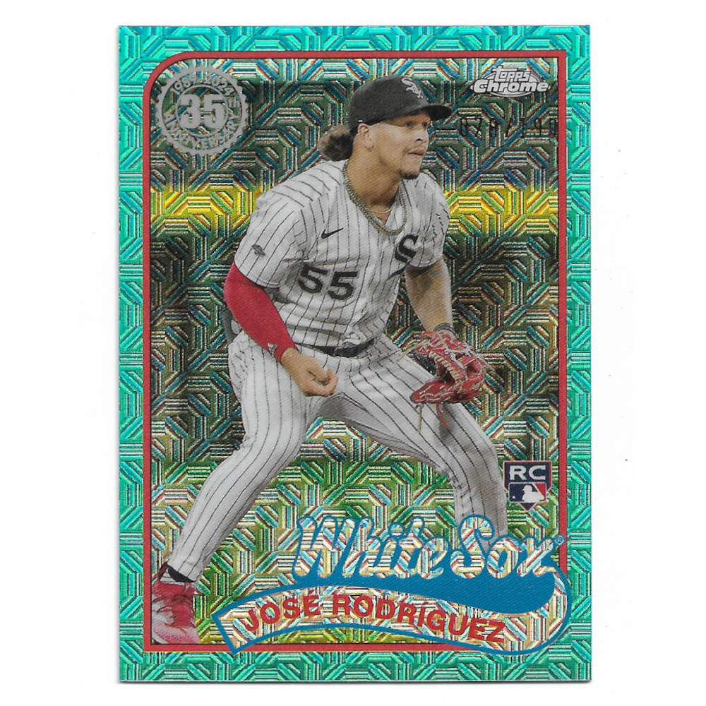 Jose Rodriguez 2024 Topps Series 2 35th Silver Pack Chrome Teal # 86 Rookie Card Ltd Ed of 199