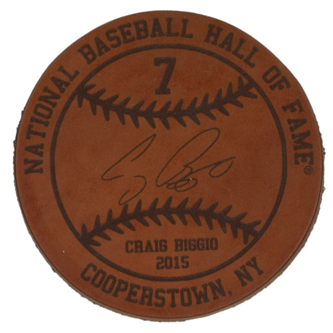 Craig Biggio Baseball Hall of Fame 2015 Inductee Leather Engraved Coaster Craig Biggio Baseball Hall of Fame 2015 Inductee Leather Engraved Coaster