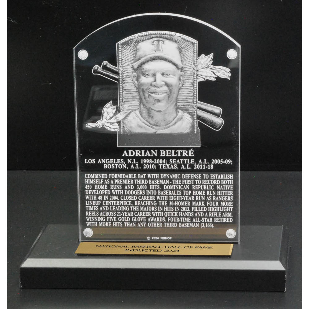 Adrian Beltré Acrylic Replica Hall of Fame Plaque