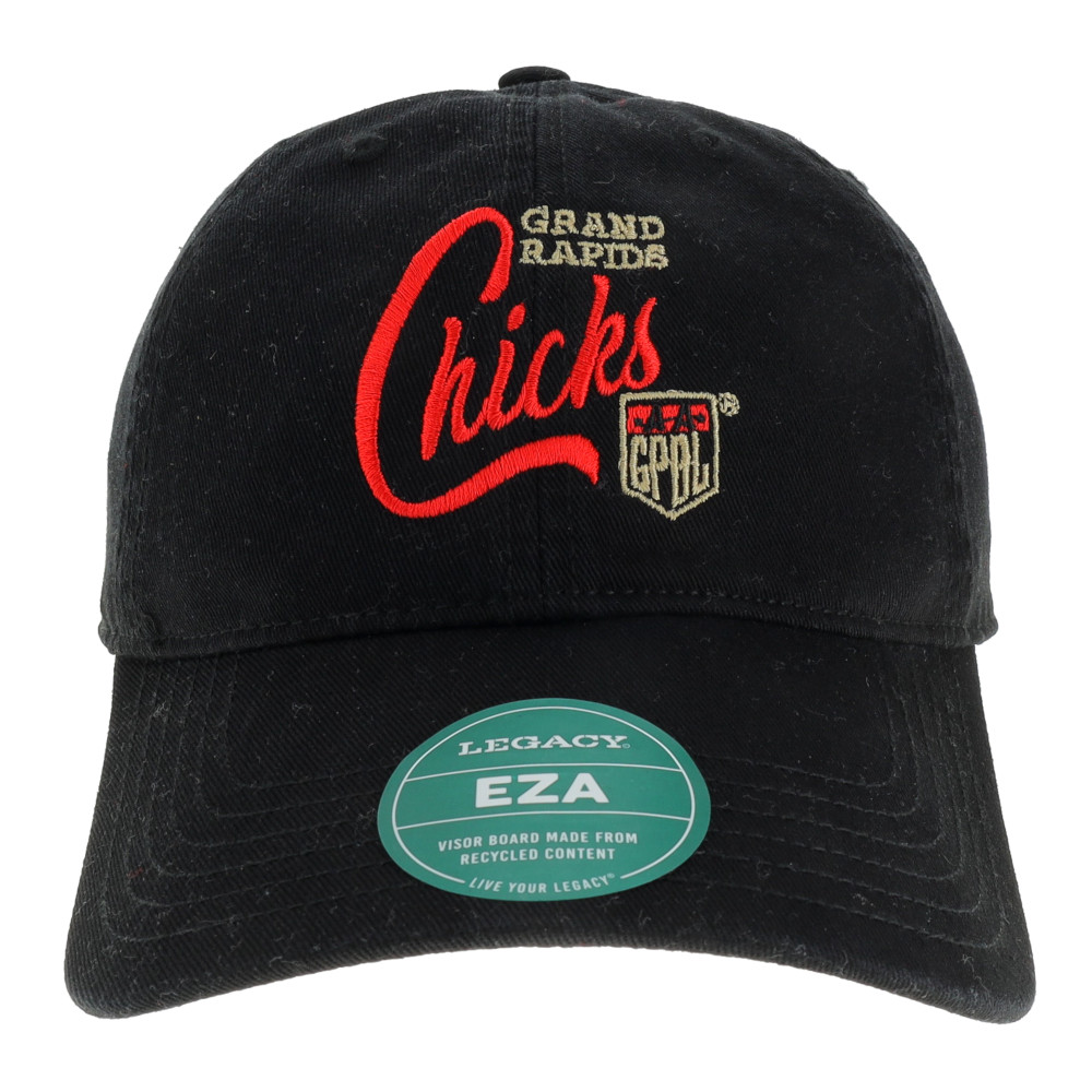 Teambrown Grand Rapids Chicks AAGPBL Black Adjustable Cap Teambrown Grand Rapids Chicks AAGPBL Black Adjustable Cap