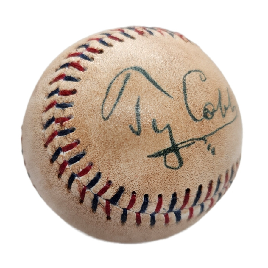 Ty Cobb HOF Replicas Reproduction Autographed 1910s Baseball