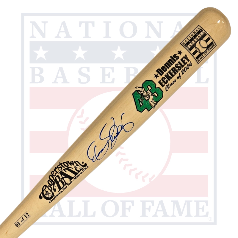 Dennis Eckerlsey Autographed Hall of Fame 2004 Induction Bat Limited Edition of 12 (Fanatics)