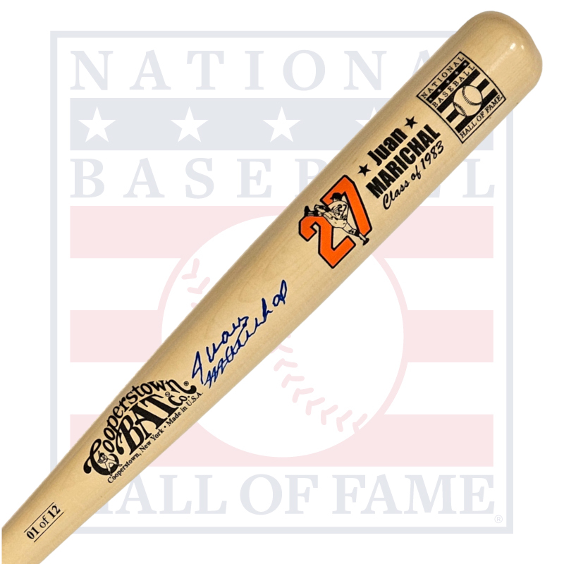 Juan Marichal Autographed Hall of Fame 1983 Induction Bat Limited Edition of 12 (Beckett) Juan Marichal Autographed Hall of Fame 1983 Induction Bat Limited Edition of 12 (Beckett)