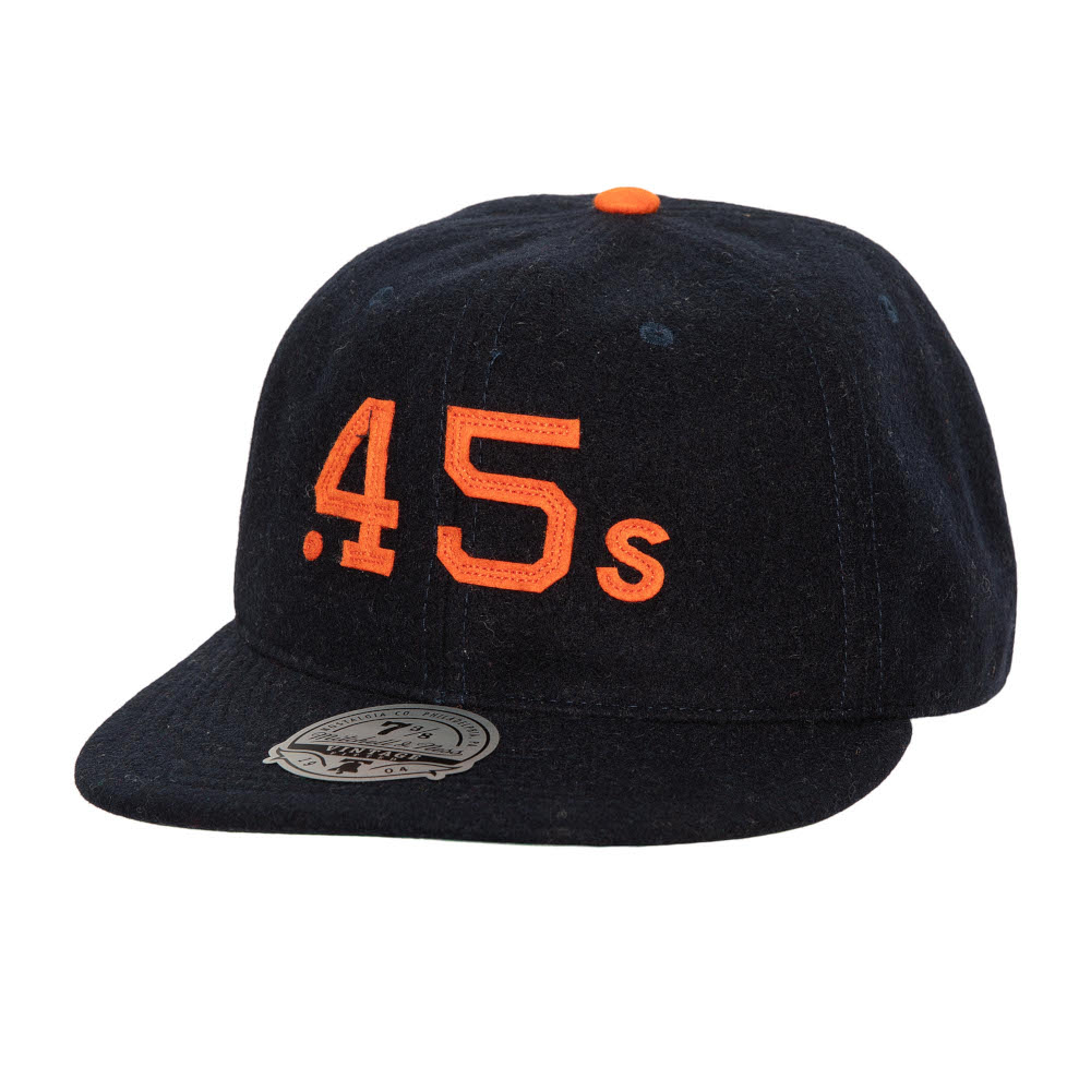 Men’s Mitchell & Ness Houston Colt .45s History Dark Navy Fitted Cap Men’s Mitchell & Ness Houston Colt .45s History Dark Navy Fitted Cap