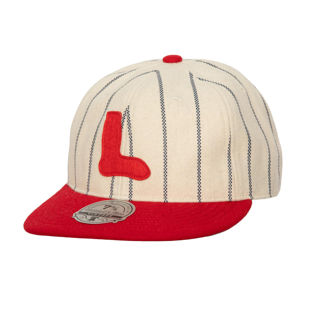 Men’s Mitchell & Ness Boston Red Sox History White and Red Pinstriped Fitted Cap Men’s Mitchell & Ness Boston Red Sox History White and Red Pinstriped Fitted Cap