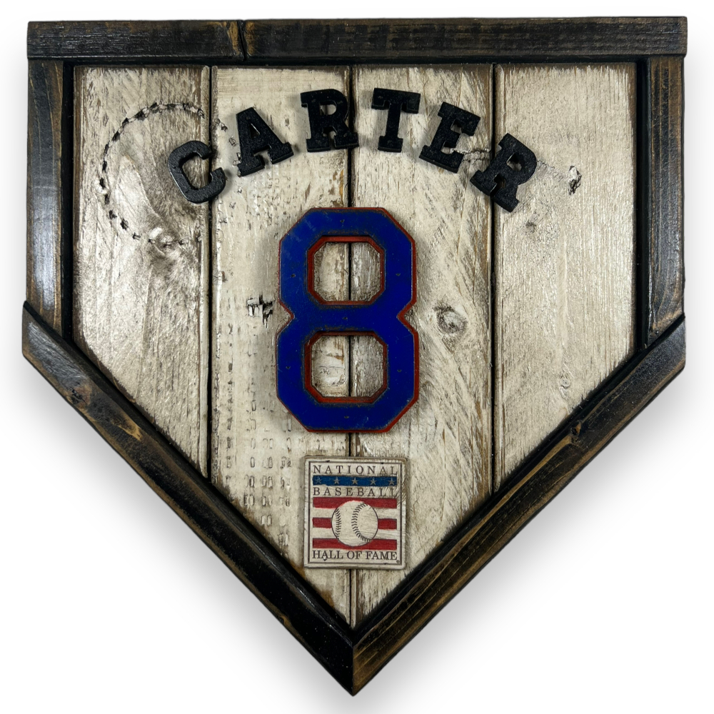 Gary Carter Hall of Fame Vintage Distressed Wood 11 Inch Mini Legacy Home Plate (New York) Gary Carter Hall of Fame Vintage Distressed Wood 11 Inch Mini Legacy Home Plate (New York)