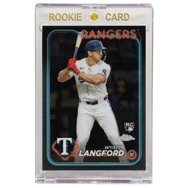 Wyatt Langford Texas Rangers 2024 Topps Chrome # 122 Rookie Card
