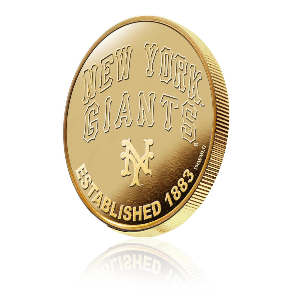 Polo Grounds 24kt Gold Flash Plated Limited Edition Mint Coin Polo Grounds 24kt Gold Flash Plated Limited Edition Mint Coin