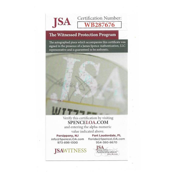 Bud Selig Autographed Hall of Fame Plaque Postcard (JSA-76)