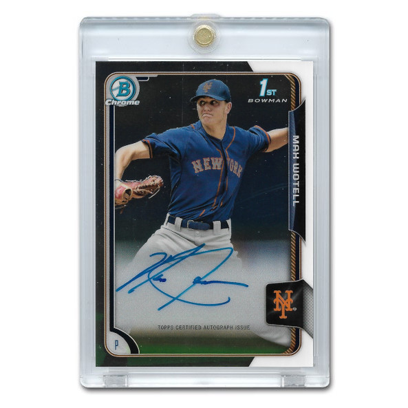 Max Wotell Autographed Card 2015 Bowman Chrome # BCA-MWO Max Wotell Autographed Card 2015 Bowman Chrome # BCA-MWO