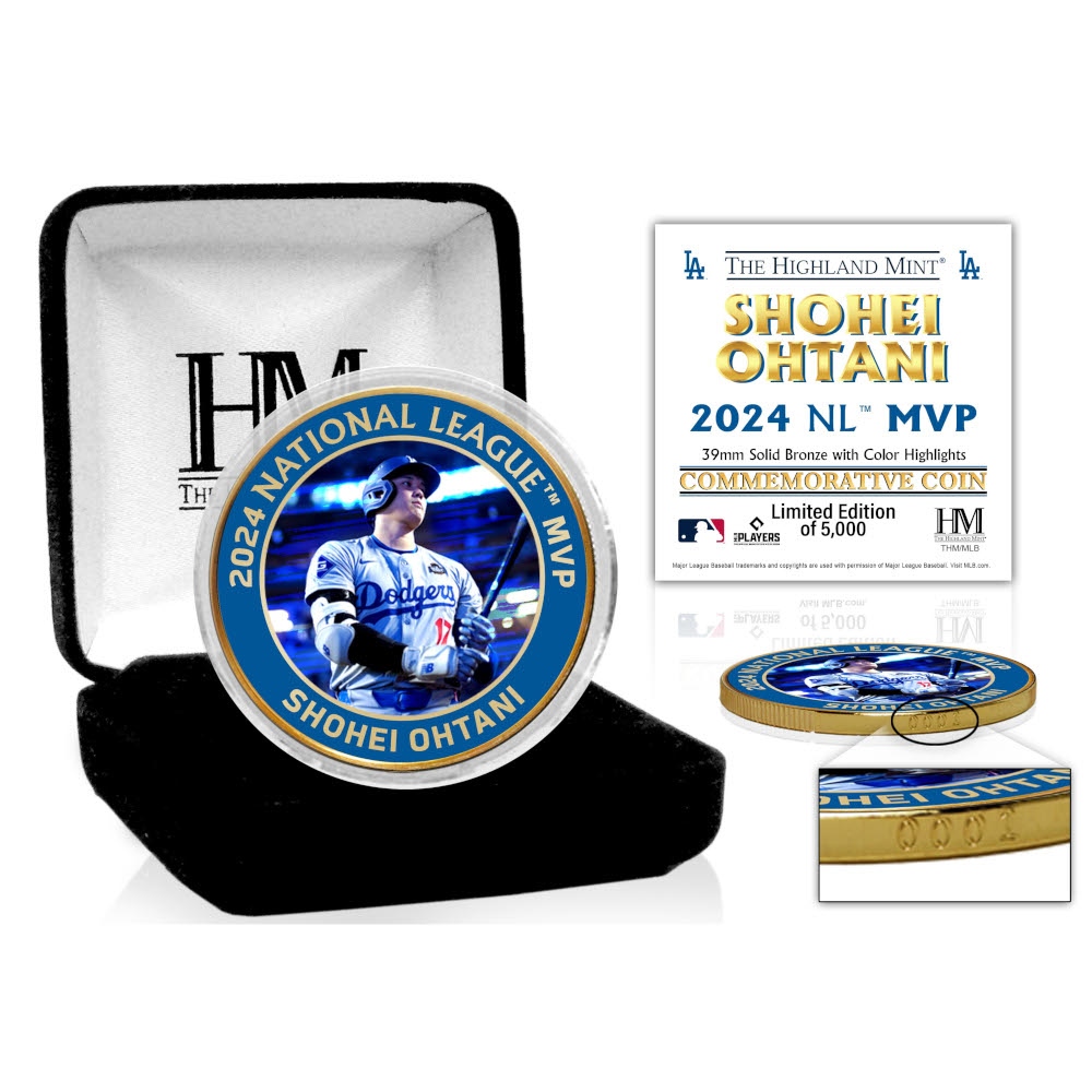 Shohei Ohtani 2024 National League MVP 39mm Bronze Coin Limited Ed of 5,000 Shohei Ohtani 2024 National League MVP 39mm Bronze Coin Limited Ed of 5,000