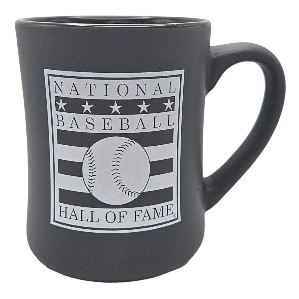 Baseball Hall of Fame Grey 15 oz Logo Mug Baseball Hall of Fame Grey 15 oz Logo Mug