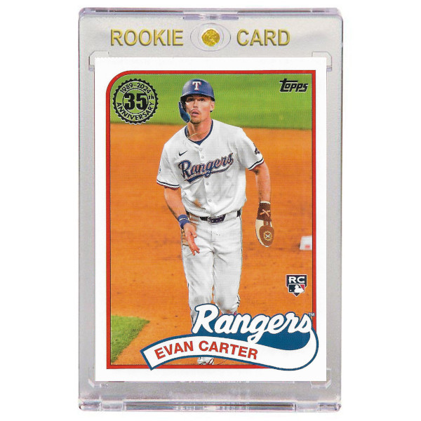 Evan Carter Texas Rangers 2024 Topps Update 35th Annivesary # 89-49 Rookie Card