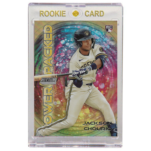 Jackson Chourio Milwaukee Brewers 2024 Stadium Club Power Packed # 28 Rookie Card